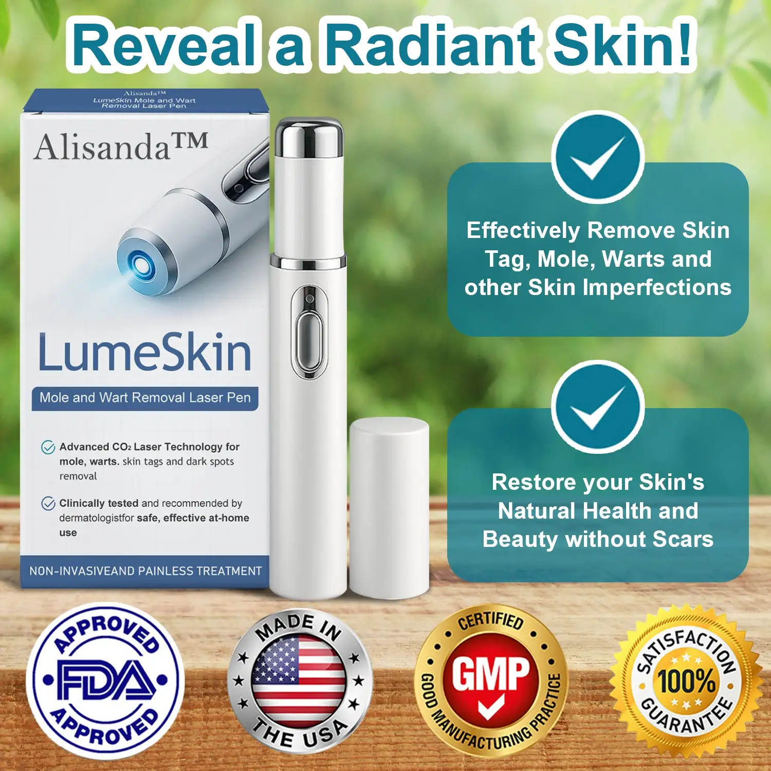 LumeSkin Mole and Wart Removal Laser Pen