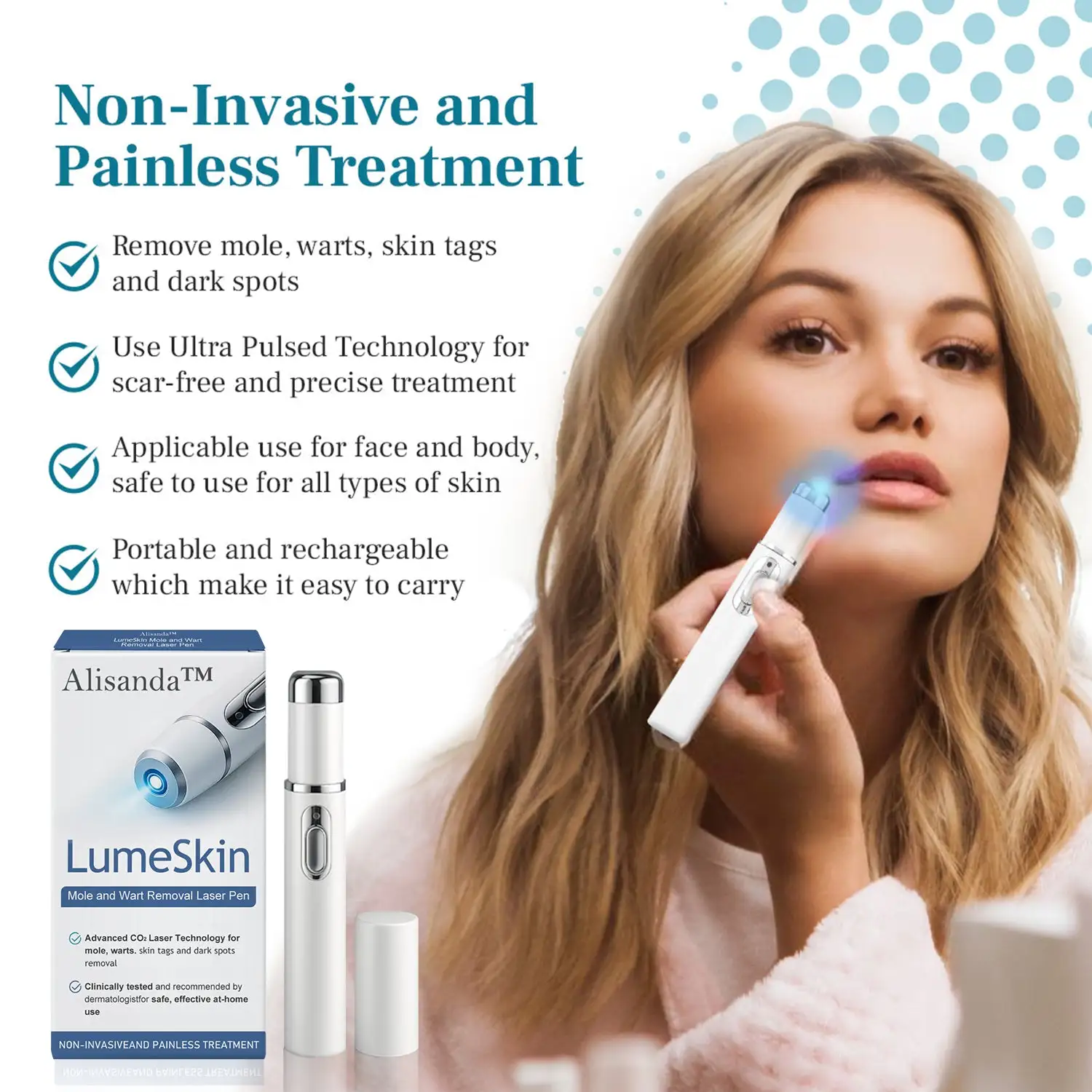 LumeSkin Mole and Wart Removal Laser Pen - Image 5