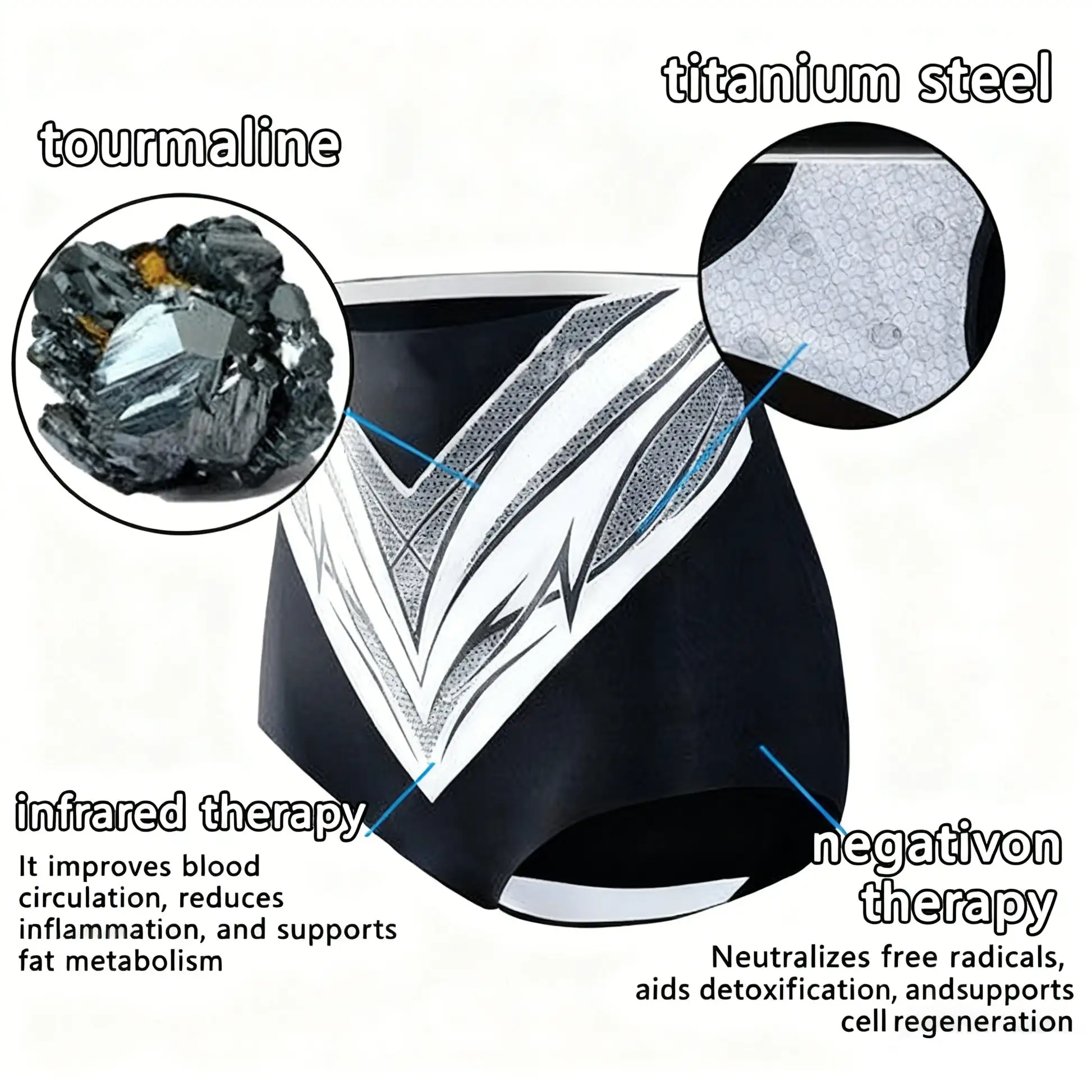 Self-regulating tourmaline shaping shorts with titanium fiber - Image 11