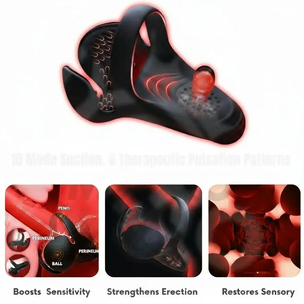 Vibrating electric male masturbation lock ring charging - Image 9