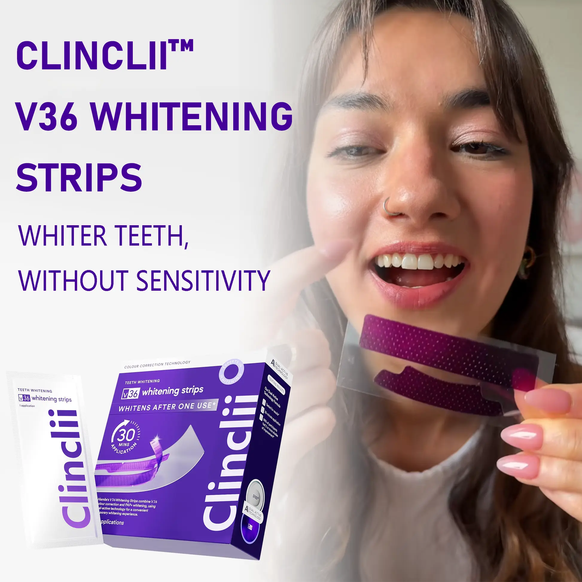V36 Whitening Strips – Professional Teeth Whitening at Home - Image 2