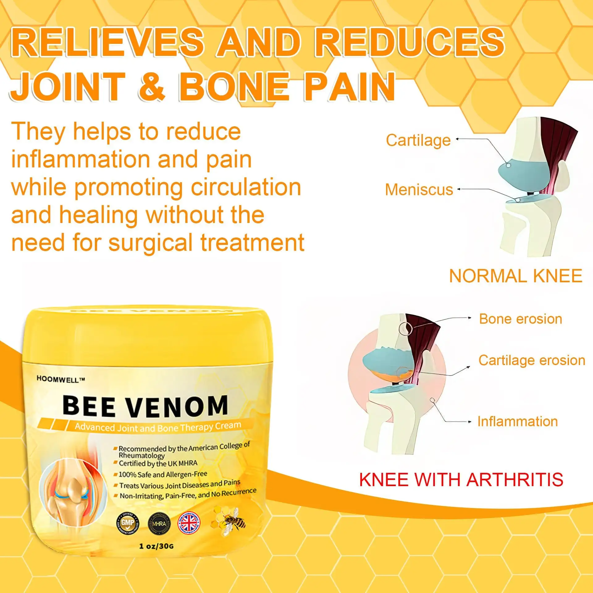 Bee Venom Advanced Joint and Bone Healing Cream - Image 12