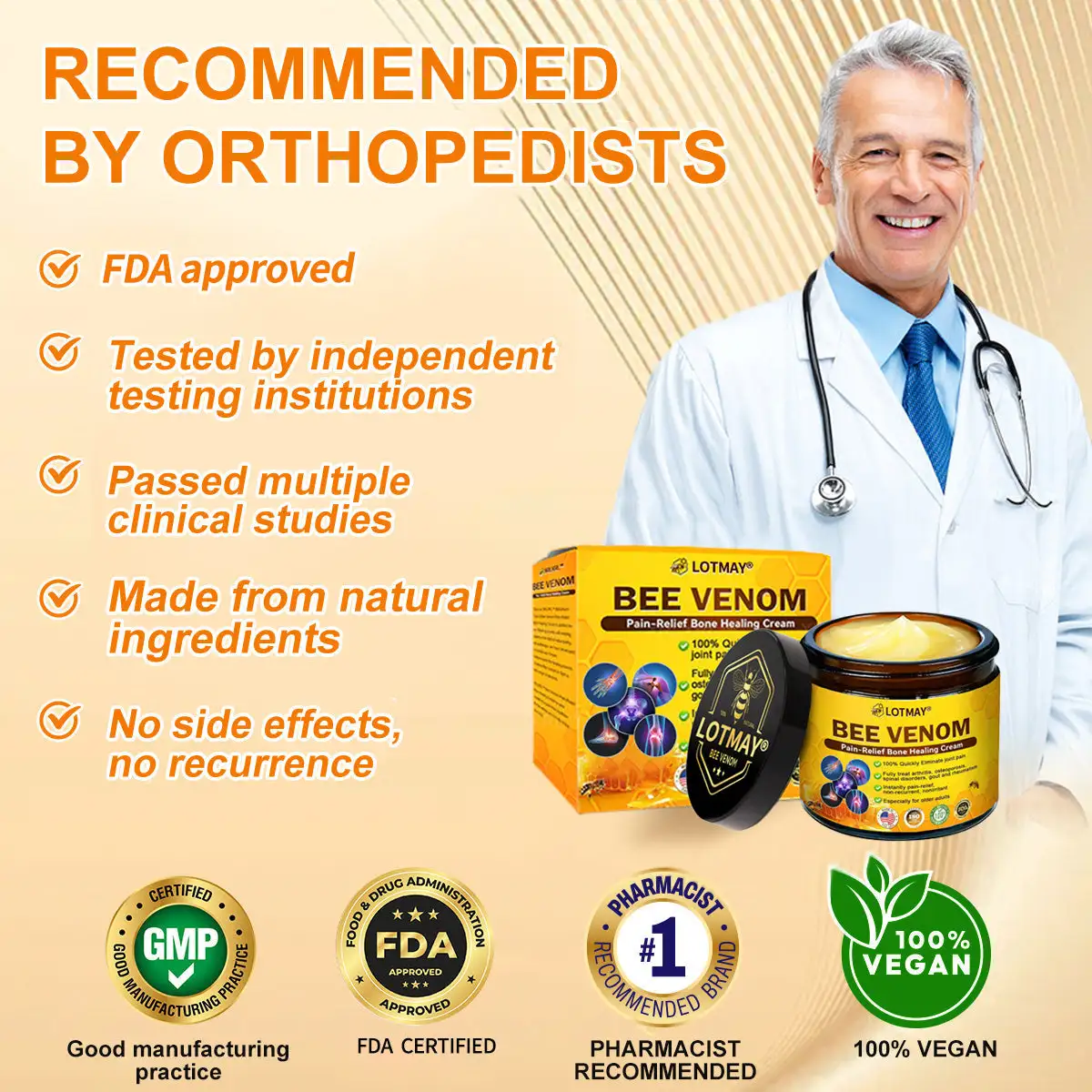 Bee Venom Pain-Relief Bone Healing Cream - Image 10