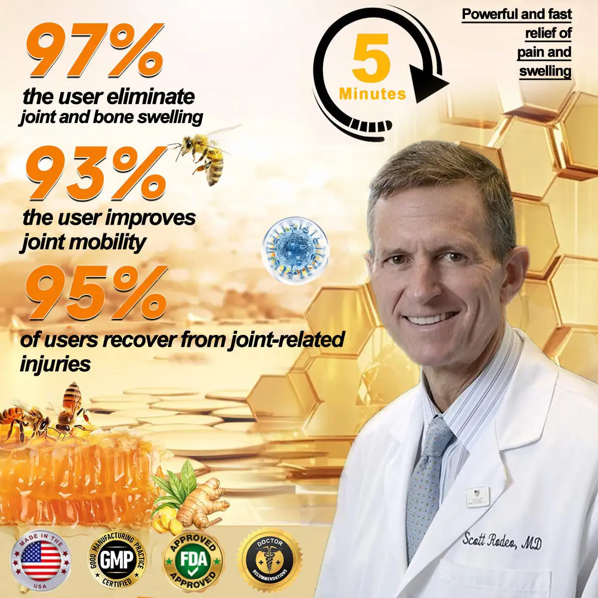 Bee Venom Pain-Relief Bone Healing Cream - Image 11