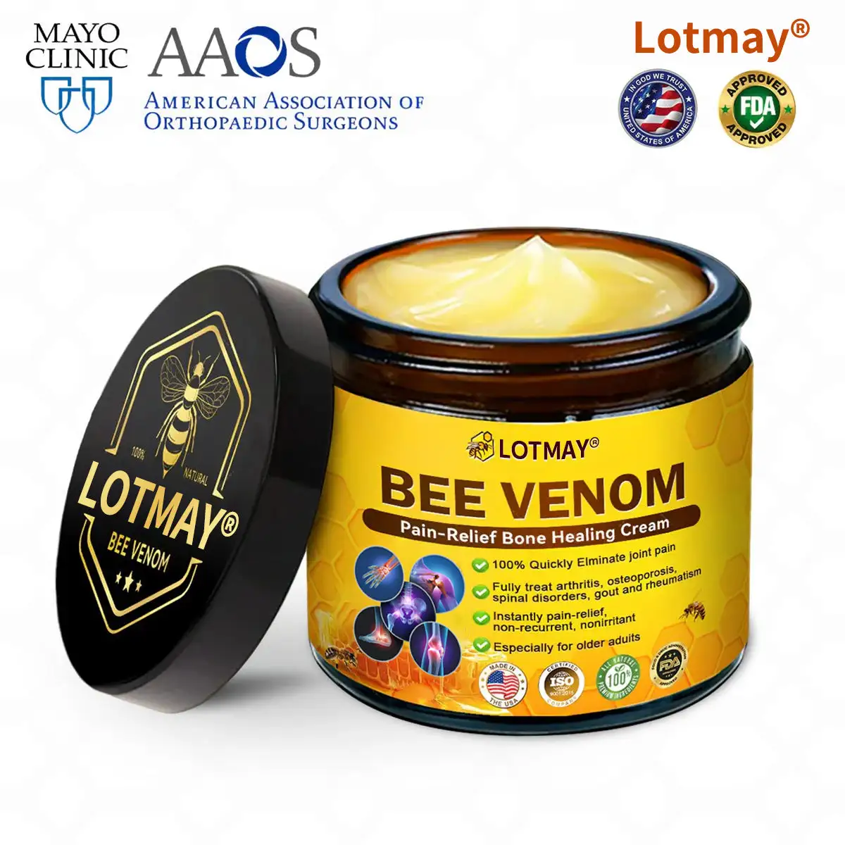 Bee Venom Pain-Relief Bone Healing Cream - Image 13