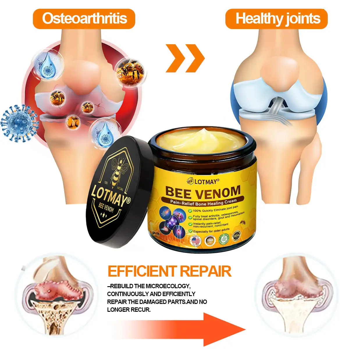 Bee Venom Pain-Relief Bone Healing Cream - Image 3