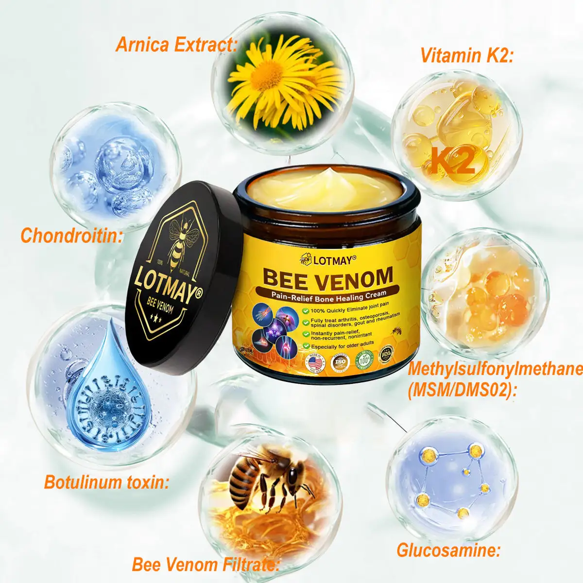 Bee Venom Pain-Relief Bone Healing Cream - Image 8