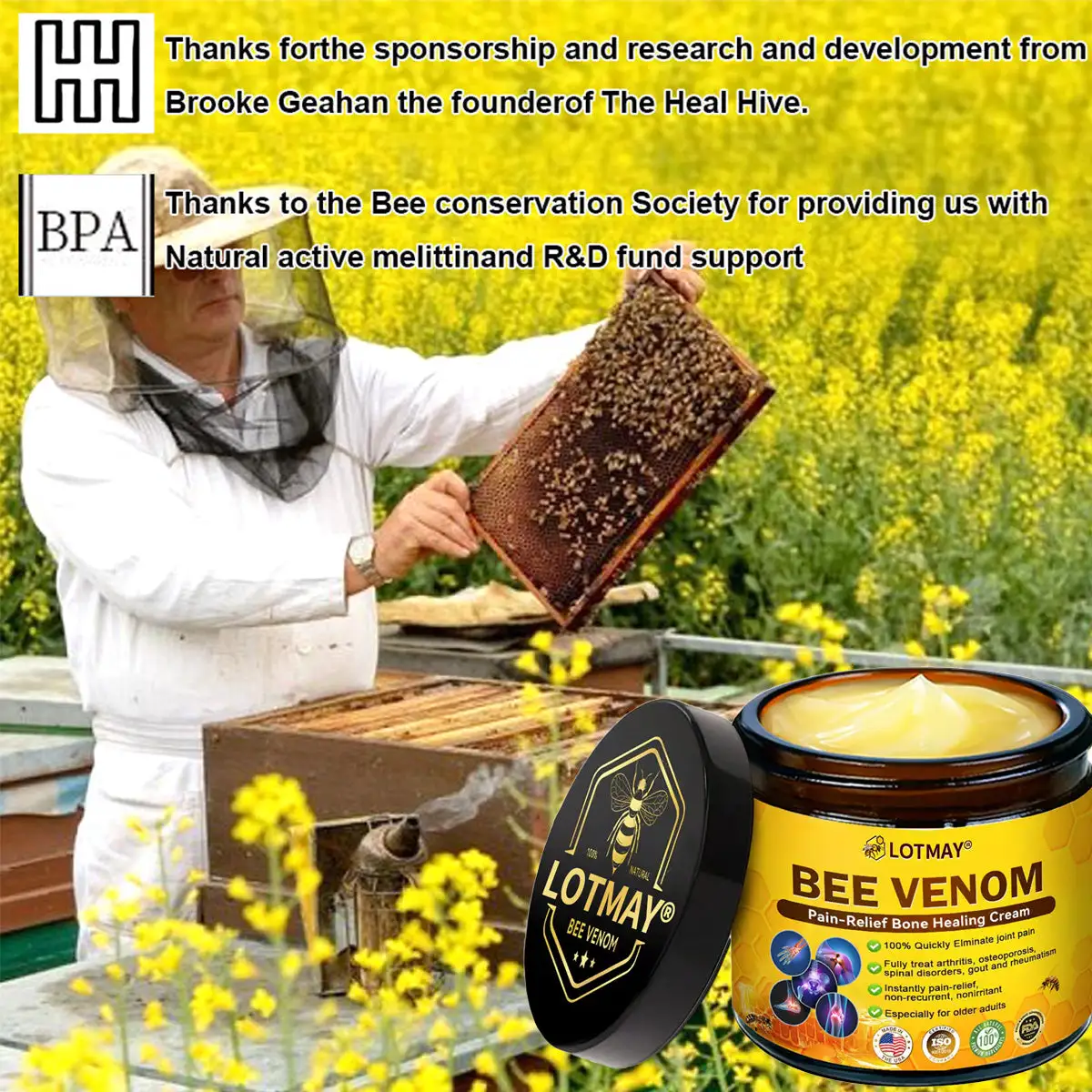 Bee Venom Pain-Relief Bone Healing Cream - Image 9