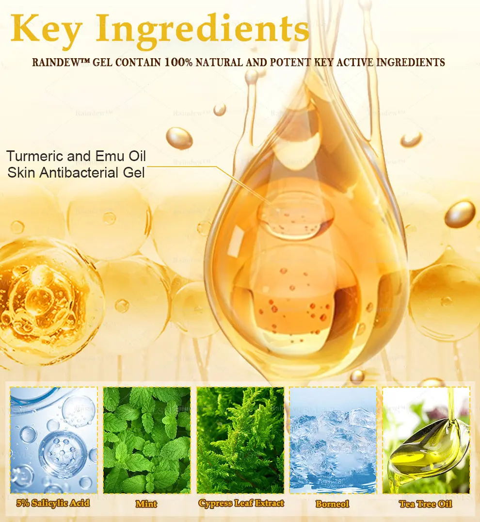 Turmeric and Emu Oil Skin Antibacterial Gel - Image 9