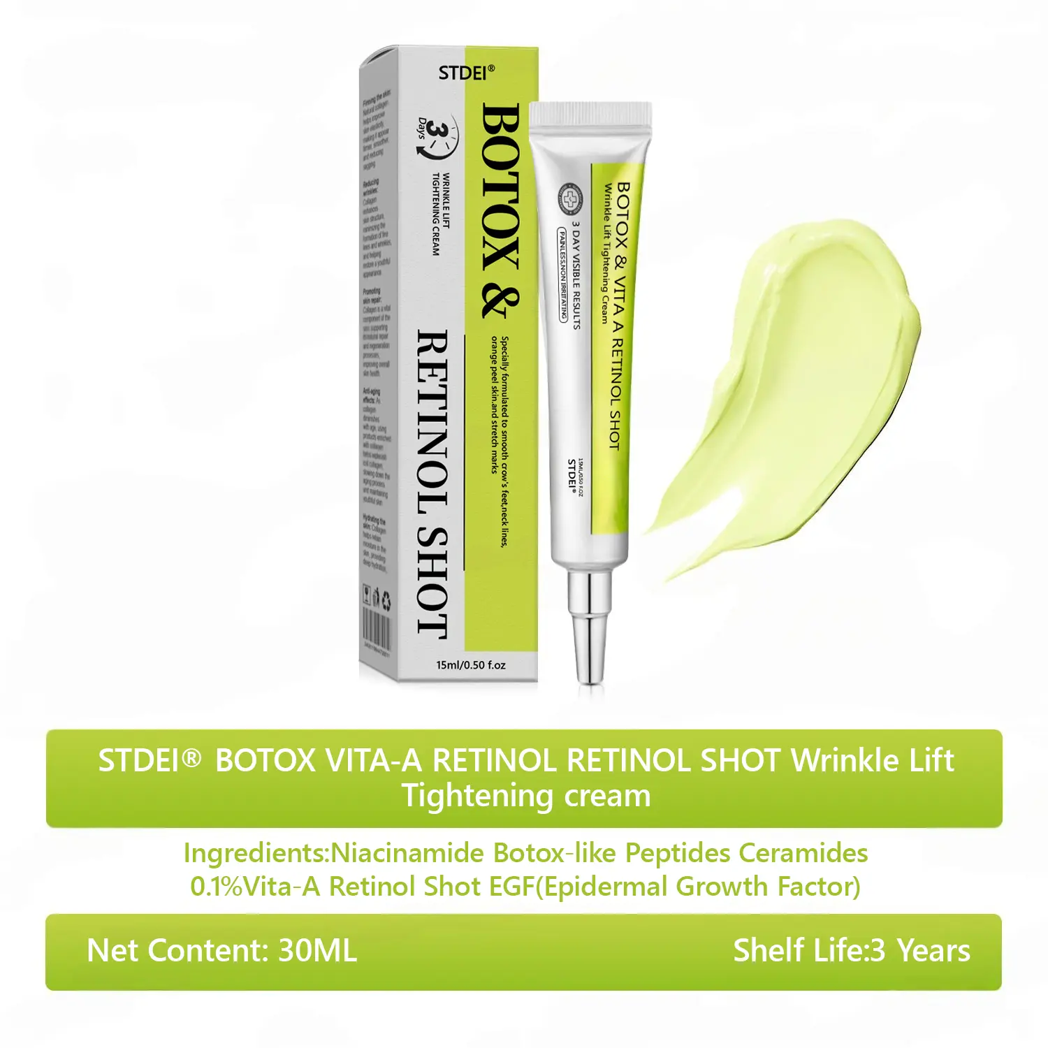 BOTOX & VITA A RETINOL SHOT Wrinkle Lift Tightening Cream - Image 20